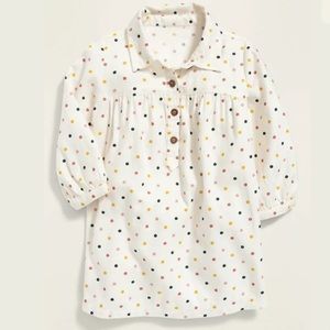 Old Navy Printed Twill Shirt Dress for Baby